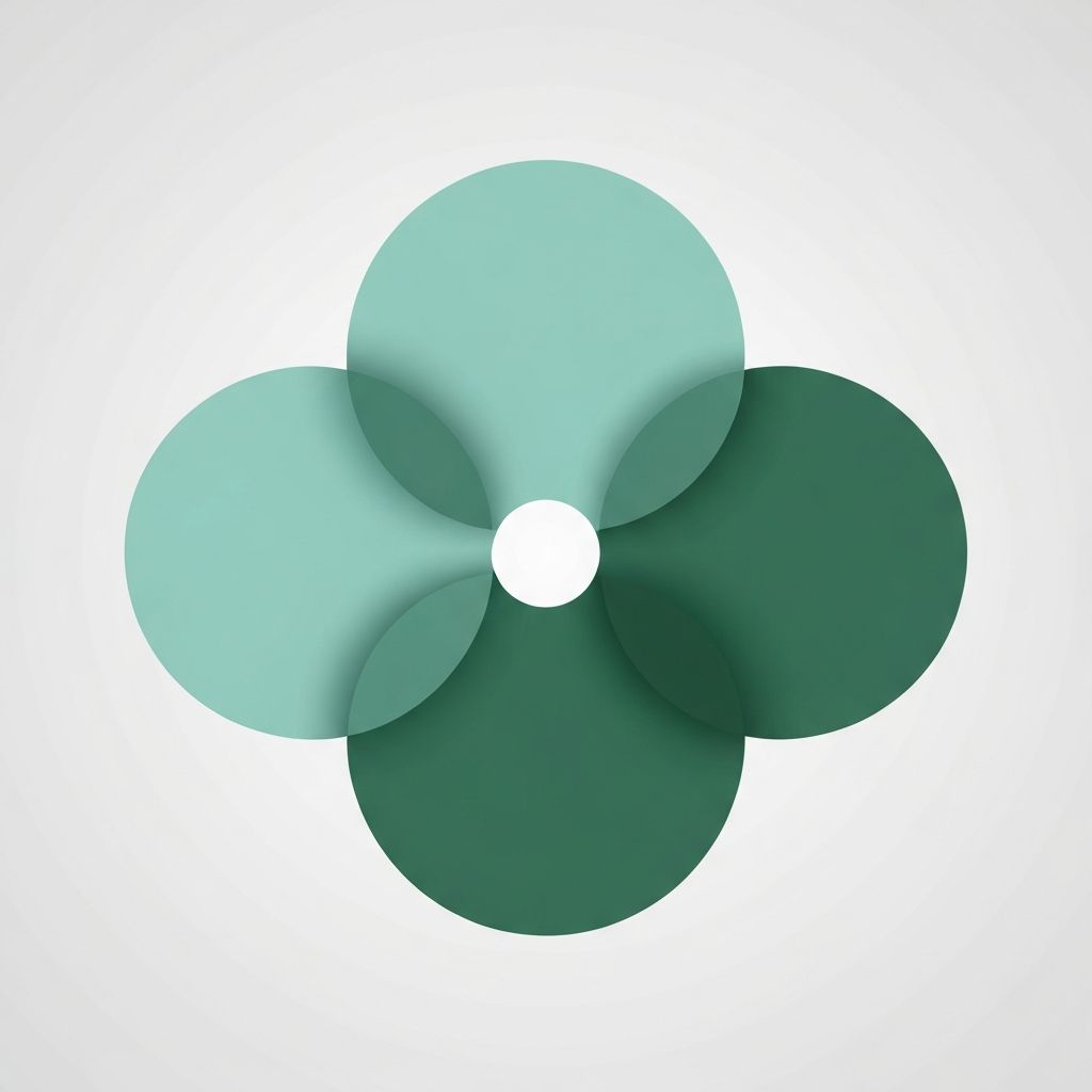 Abstract visualization of holistic wellness showing interconnected mind, body, spirit